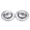 PowerStop Evolution Drilled Slotted Rotors Pair Front For GMC Envoy