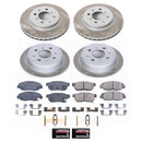 PowerStop Semi-Coated Rotor and Low-Dust Ceramic Brake Pad Kit