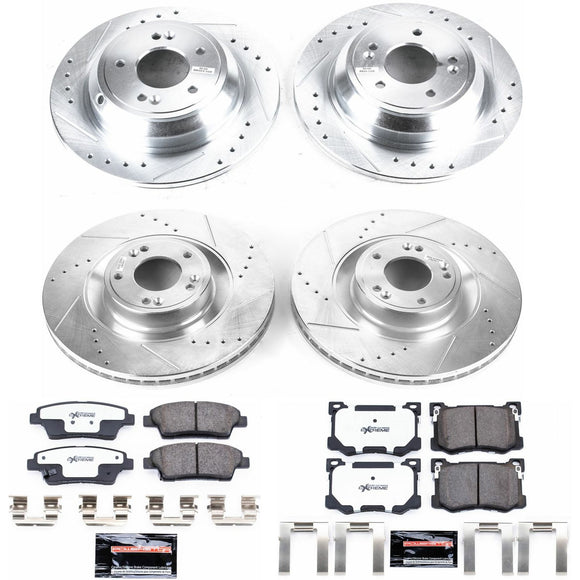 PowerStop Z26 Street Performance Ceramic Brake Pad and Drilled & Slotted Rotor K