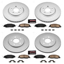 PowerStop Genuine Geomet Coated Rotor and Low-Dust Ceramic Brake Pad Kit