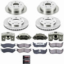 PowerStop OE Stock Replacement Low-Dust Ceramic Brake Pad, Rotor and Caliper Kit
