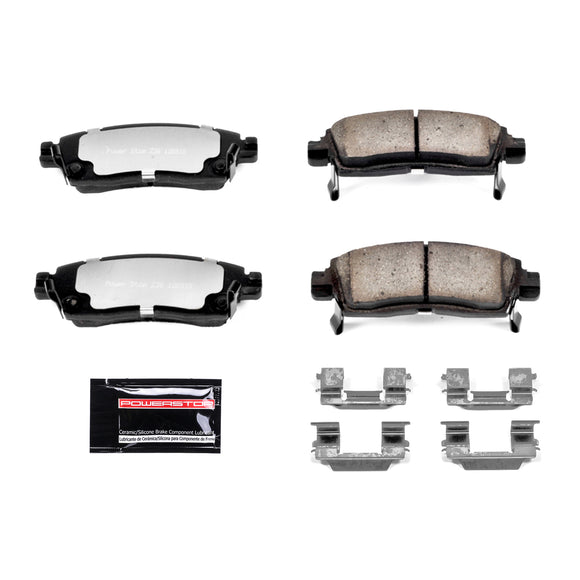 PowerStop Z36 Truck And Tow Carbon-Fiber Ceramic Brake Pads With Hardware