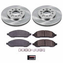 PowerStop OE Stock Replacement Low-Dust Ceramic Brake Pad and Rotor Kit