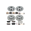 PowerStop OE Stock Replacement Low-Dust Ceramic Brake Pad and Rotor Kit