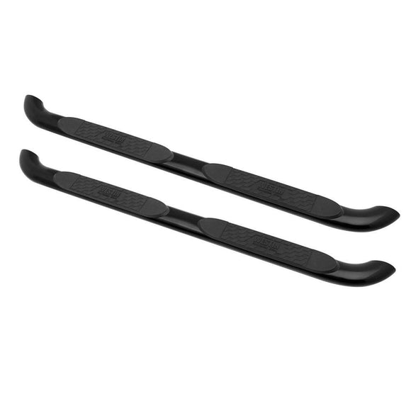 Westin Platinum 4 Oval Nerf Step Bars Powder Coated Black Steel 21-2775