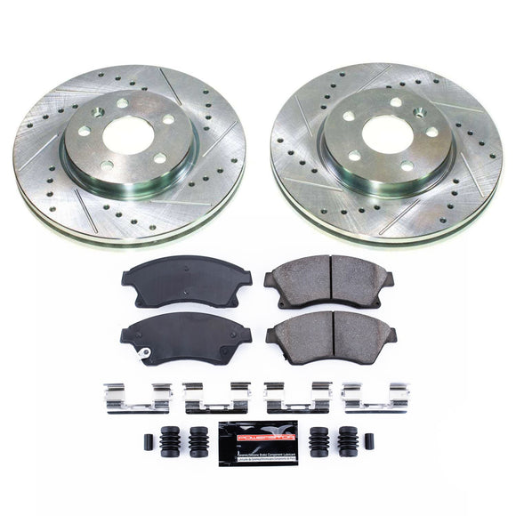 PowerStop Z23 Daily Driver Carbon-Fiber Ceramic Brake Pad and Drilled & Slotted