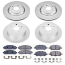 PowerStop Genuine Geomet Coated Rotor and Low-Dust Ceramic Brake Pad Kit