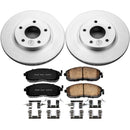 PowerStop Genuine Geomet Coated Rotor and Low-Dust Ceramic Brake Pad Kit