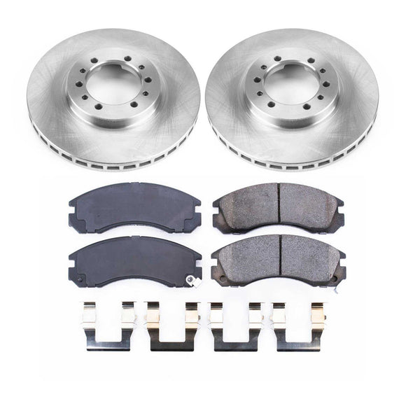 PowerStop OE Stock Replacement Low-Dust Ceramic Brake Pad and Rotor Kit