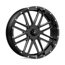 22X7 MSA Offroad Wheels Bandit Gloss Black Milled Wheel/Rim 4x156 ET0