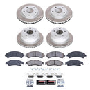 PowerStop Semi-Coated Rotor and Low-Dust Ceramic Brake Pad Kit