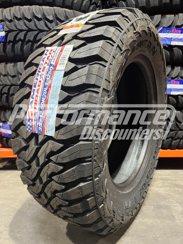 American Roadstar M/T Tire(s) 35X12.50R20 125Q LRF 35 12.50 20 3512.5020