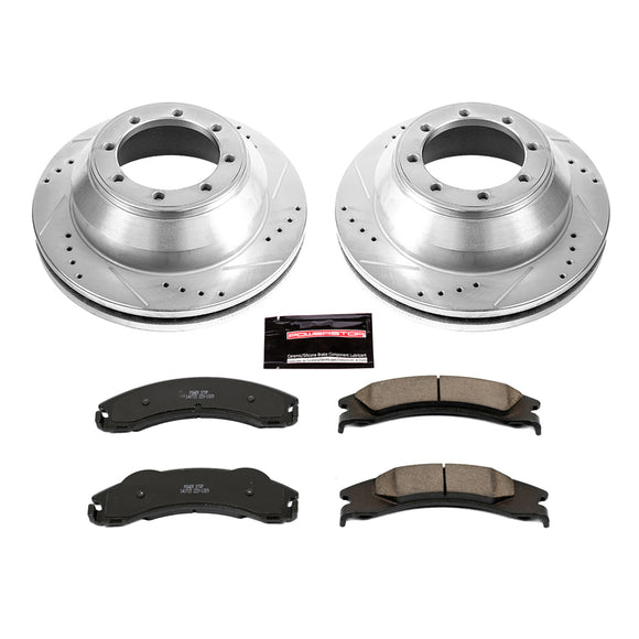 PowerStop Z23 Daily Driver Carbon-Fiber Ceramic Brake Pad and Drilled & Slotted