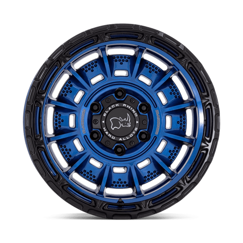 20x10 Black Rhino Legion Cobalt Blue Black Lip 8x180 ET-18.00 Wheel