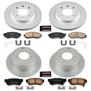 PowerStop Genuine Geomet Coated Rotor and Low-Dust Ceramic Brake Pad Kit