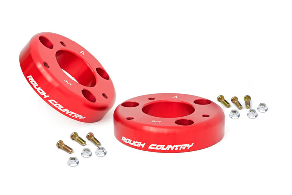 Rough Country 2" Leveling Kit Red For Ford F-150 2WD 4WD 2014-2023