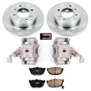 PowerStop OE Stock Replacement Low-Dust Ceramic Brake Pad, Rotor and Caliper Kit
