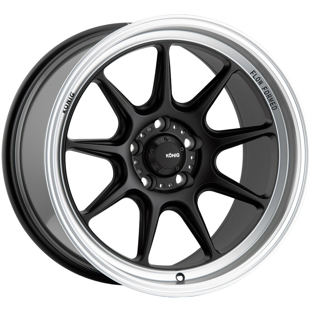 17x8 Konig Hypergram Carbon/Machined Lip 5x114.3 5x4.5 ET35 Wheel Rim