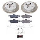 PowerStop Semi-Coated Rotor and Low-Dust Ceramic Brake Pad Kit