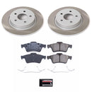 PowerStop Semi-Coated Rotor and Low-Dust Ceramic Brake Pad Kit