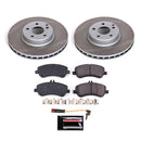 PowerStop Semi-Coated Rotor and Low-Dust Ceramic Brake Pad Kit