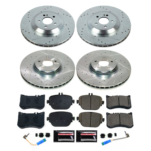 PowerStop Z23 Daily Driver Carbon-Fiber Ceramic Brake Pad and Drilled & Slotted