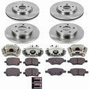PowerStop OE Stock Replacement Low-Dust Ceramic Brake Pad, Rotor and Caliper Kit