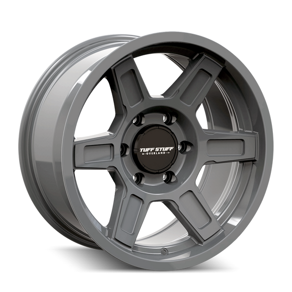 17x8.5 Tuffstuff TS01 Ascent Gloss Grey 5x127 5x5 ET0 Wheel Rim