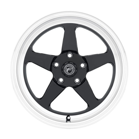 18x10 Forgestar D5 Drag Black Machined 5x120.65 5x4.75 ET25 Wheel Rim