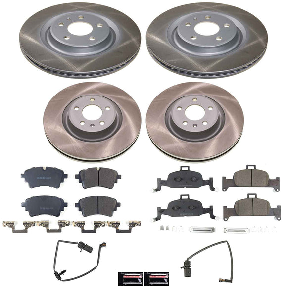 Semi-Coated Rotor and Low-Dust Ceramic Brake Pad Kit