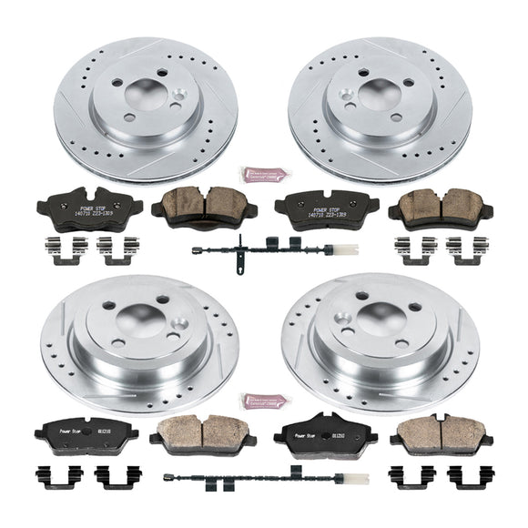 PowerStop Z23 Daily Driver Carbon-Fiber Ceramic Brake Pad and Drilled & Slotted