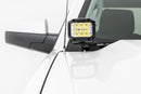 Rough Country LED Ditch Light Kit 2in Black Amber DRL For Chevy GMC 1500 14-18