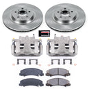 PowerStop OE Stock Replacement Low-Dust Ceramic Brake Pad, Rotor and Caliper Kit