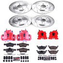 PowerStop Z23 Daily Driver Carbon-Fiber Ceramic Pads Drilled & Slotted Rotor & C