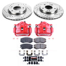 PowerStop Z23 Daily Driver Carbon-Fiber Ceramic Pads Drilled & Slotted Rotor & C