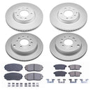 PowerStop Genuine Geomet Coated Rotor and Low-Dust Ceramic Brake Pad Kit