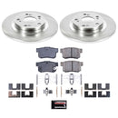 PowerStop OE Stock Replacement Low-Dust Ceramic Brake Pad and Rotor Kit