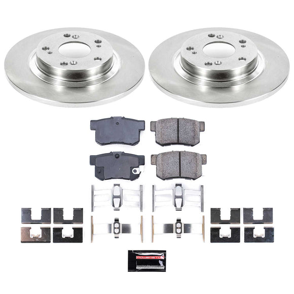 PowerStop OE Stock Replacement Low-Dust Ceramic Brake Pad and Rotor Kit