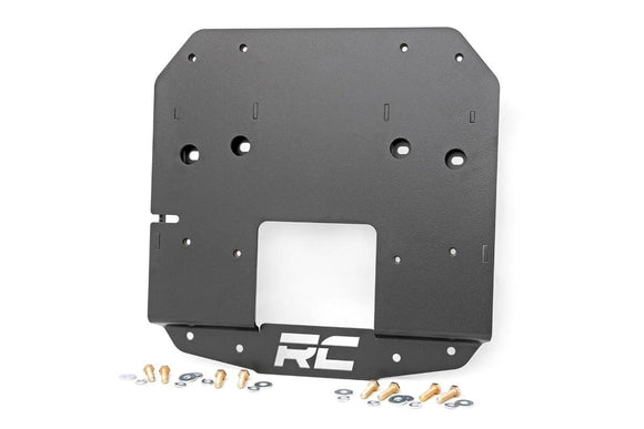 Rough Country Tire Carrier Relocation Plate No Prox For Jeep Wrangler 18-23