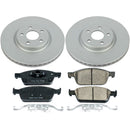 PowerStop Genuine Geomet Coated Rotor and Low-Dust Ceramic Brake Pad Kit
