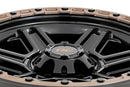 18x9 Rough Country 79 Series Black with Bronze Ring 5x5.5 ET-12 Wheel Rim