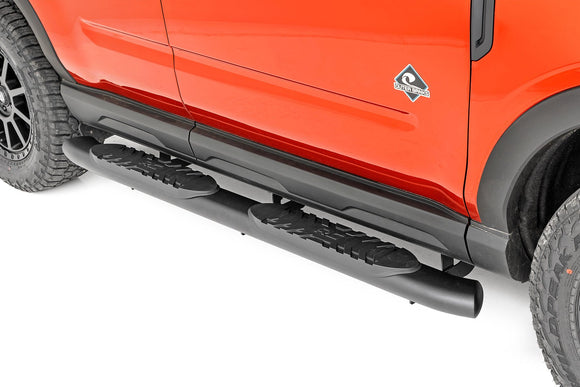 Oval Nerf Steps - Black - Ford Bronco Sport 4WD (2021-2023)