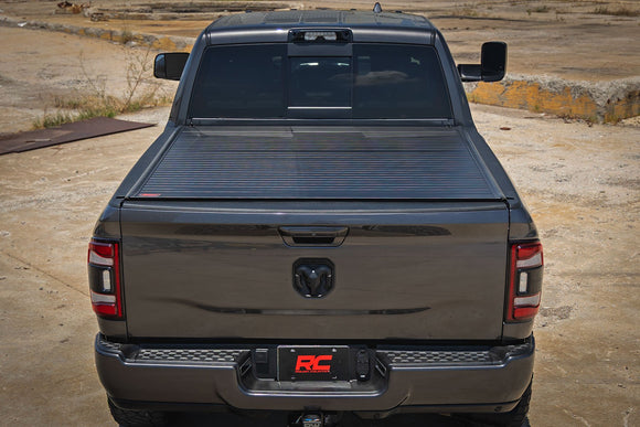 Rough Country Hard Roll Up Bed Cover 6'4  Bed For Ram 1500 10-18 2500 10-25