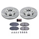 PowerStop OE Stock Replacement Low-Dust Ceramic Brake Pad and Rotor Kit