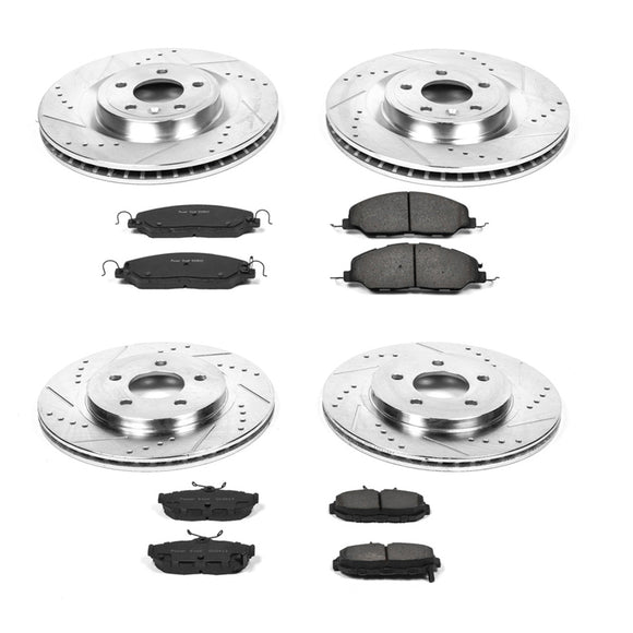 PowerStop Z23 Daily Driver Carbon-Fiber Ceramic Brake Pad and Drilled & Slotted