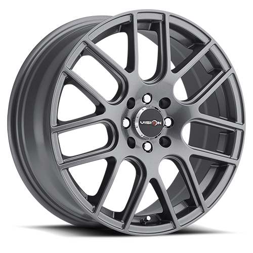 16x7 Vision 426H Cross Gunmetal 4x100 4x114.3 4x4.5 ET38 Wheel Rim