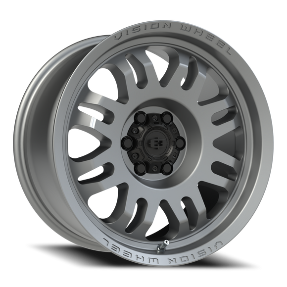 17x9 Vision 409 Inferno Gray Wheel 6x114.3 ET12 CB71.5