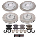 PowerStop Semi-Coated Rotor and Low-Dust Ceramic Brake Pad Kit
