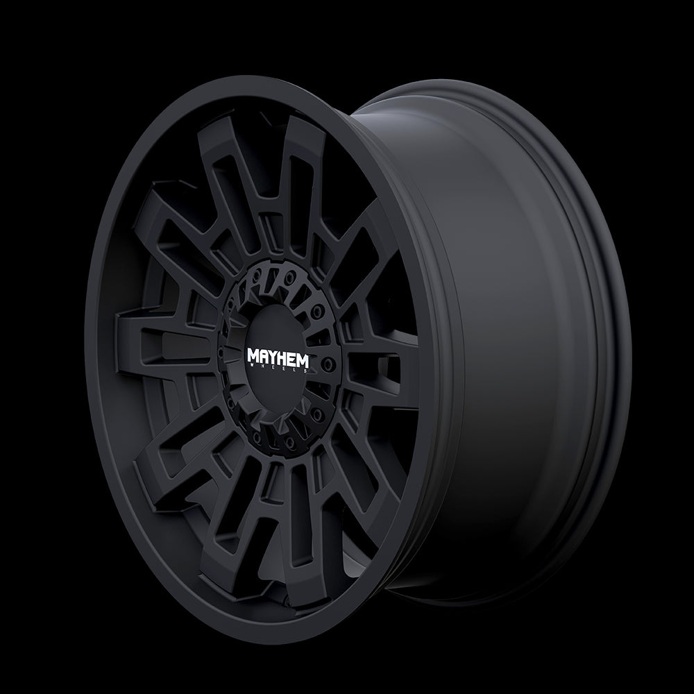 18x9 Mayhem 8113 Cortex Matte Black 5x127 5x139.7 5x5 5x5.5 ET0 Wheel Rim