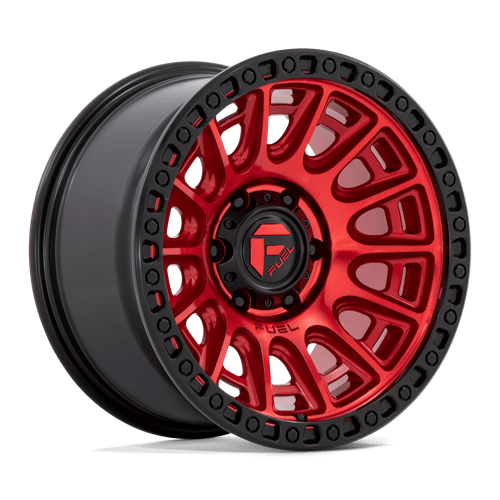 17x9 Fuel Off-Road D834 Cycle Candy Red with Black Ring 5x127 ET1 CB71.5 Wheel